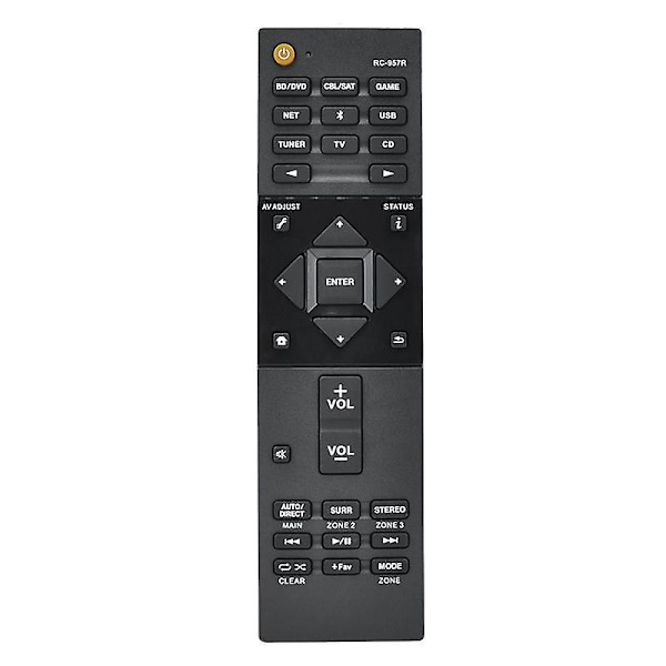 Rc-957r Fjernbetjening Til Pioneer Av Forstærker Vsx-lx102 Vsx-lx302 Vsx-832 Black Black