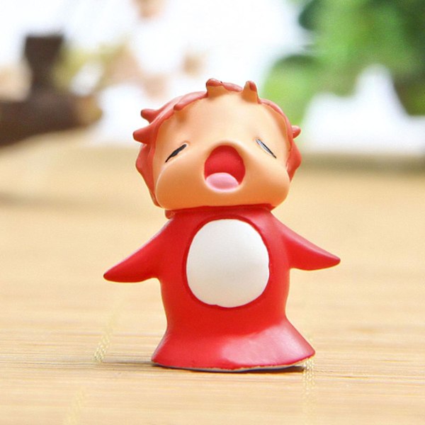 4 stk./sæt Actionfigur DIY Funktion Tegneserie Interessante Udtryk Ponyos Model Figur Legetøj Til Hjem Kaesi 4pcs