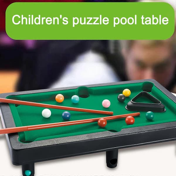 Leksaksbord för barn Mini Snooker Pool Biljardset Jul Inomhus Bordsspel Present (LGL)