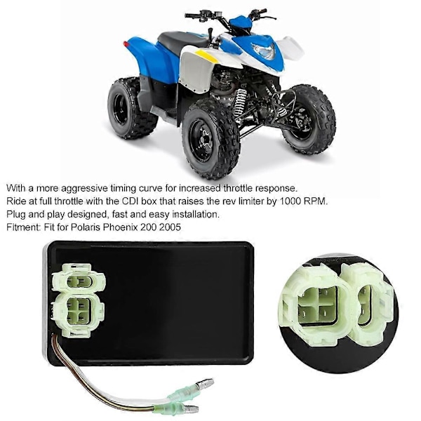 Motorcykel Tändning CDI Box 0452310 Ersättning Passar Polaris Phoenix 200 2005 LGL