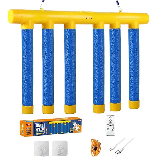 Reflex Challenge Spel, Drop Sticks Spel, Hand-Öga Koordination Reaktion Träningsleksak, 3 Justerbara Hastigheter, Med Fjärrkontroll LGL A