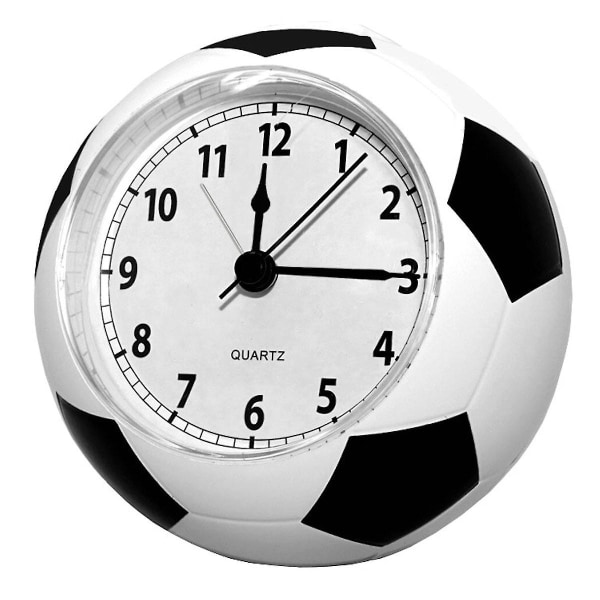 Fotbollsmönster Anime Väckarklocka för barn, analog klocka som inte tickar