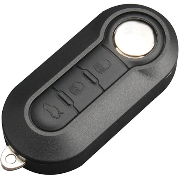 3-knapps bilnøkkel skall erstatning for Fiat 500 Peugeot Citroen Brava Bravo Evo Grande Doblo Ducato Panda fjernkontroll nøkkel skall (LGL)