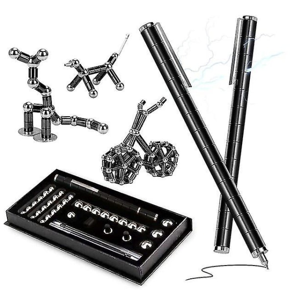 Magnetisk stolpe Fidget Penna Metall Magnet Leksak Anti-stress present (LG)