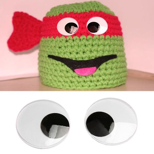 Jumbo självhäftande Googly Wiggly ögon 7,5/10/15,4 cm för leksaker dockor DIY 10cm