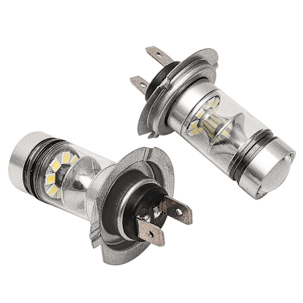 H7 2-pak 12V 100W Super Bright LED Kørelys Pære 6000K 1000lm (LGL)