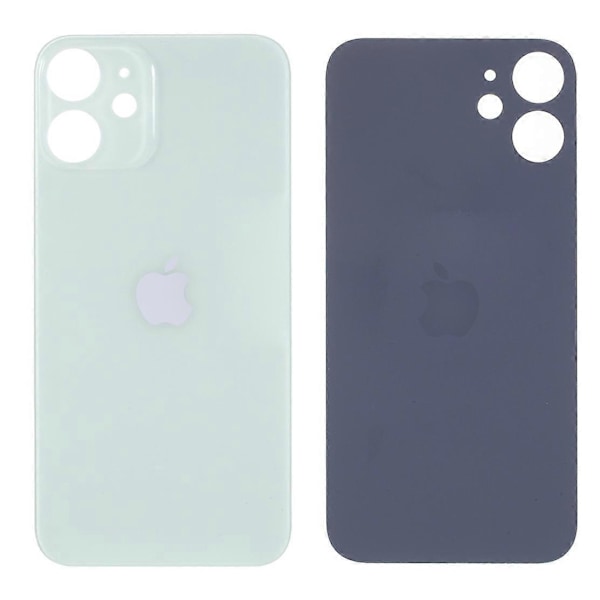 Batteridæksel til iPhone 12, reservedel til reparation (Stort Hul) - LGL Multicolor Green