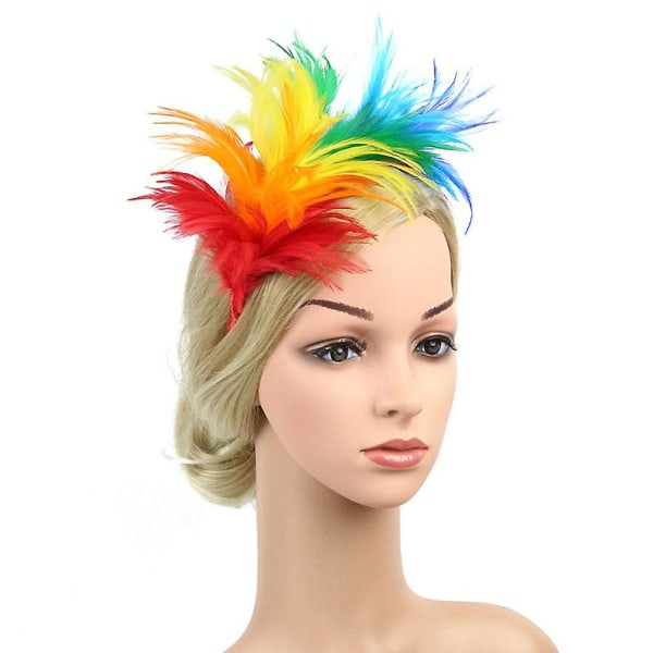 Feather Headband Color Bridal Feather Top Hat Headdress Funny Wedding