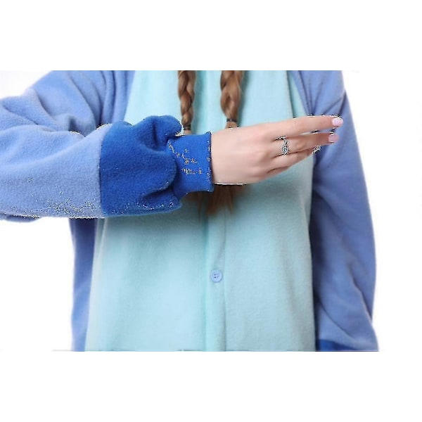 Stitch Pyjamas Anime Tecknad Sovkläder Outfit Jumpsuit LGL Blue M