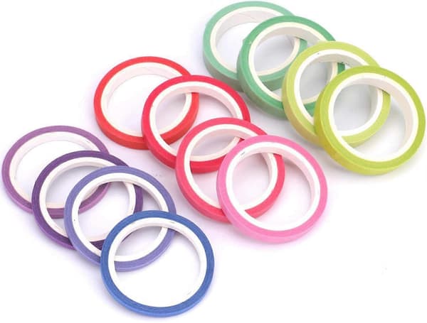 60 rullar Washi Tejp Set, Dekorativ Maskeringstejp (LGL)