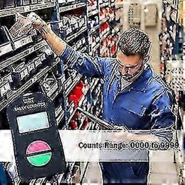 2 stk. Elektronisk Teller, Digital Håndteller Elektronisk Manuell Klikker Med Snor Legg Til Trekk Fra Modell LGL