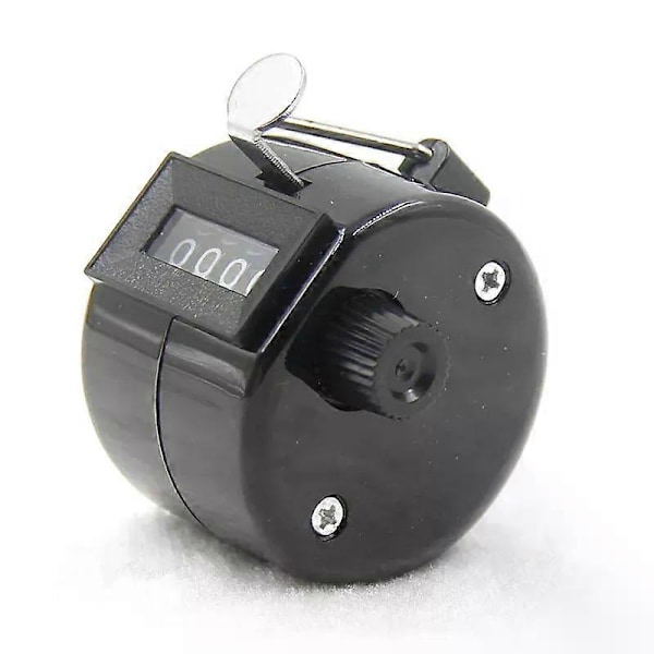 Clicker 4-cifret Nummertæller Plastikskal Hånd Finger Display Manuel Tælle Clicker Timer Fodbold Golf Tæller LGL Green