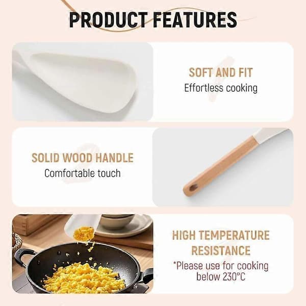 Consensuts Multifunktionssked, Consensuts Spatel, Non-Stick Matlagningsspatel (LGL) White