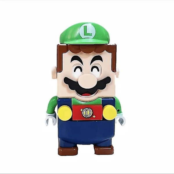 Super Mario Bros Blokker Luigi Byggeklosser Actionfigur Samleobjekter Montering Leker Markboks Dukker Barn Bursdagsgaver Spiderman [LGL] Super Mario Bros 1