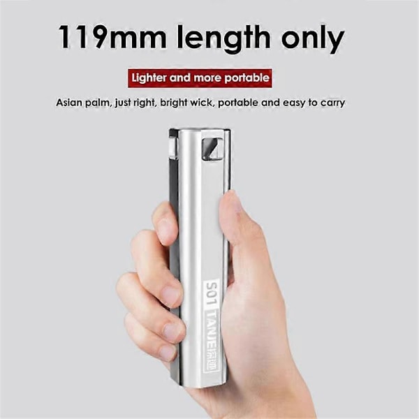 Super Lys LED Lommelygte Bærbar USB Genopladelig Nødlys Vandtæt Mini Ride Camping Bærbar Lommelygte LGL battery(Without) 3
