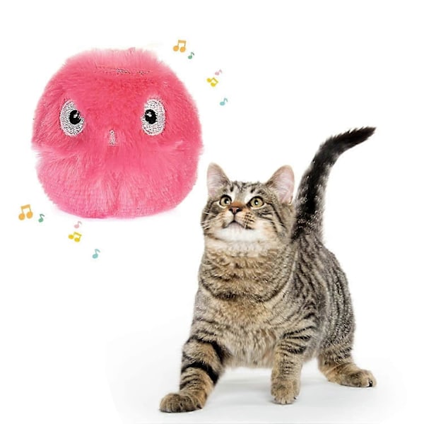 Fågelformad kattleksaksboll med kattmynta, realistisk interaktiv kattleksak med sjungande fåglar, för bitning, distraktion, tuggning (LGL)