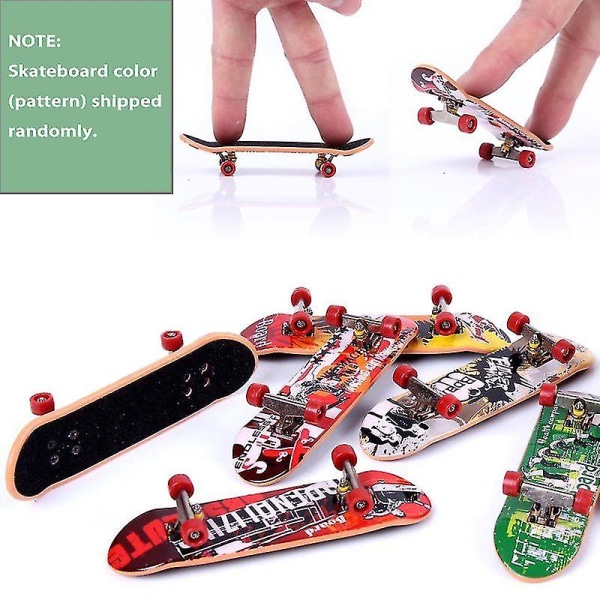 Minilegering Finger Skridskobräda Plats Kombinationsleksaker Barn Skateboard Rampbana Pedagogisk set (LG)