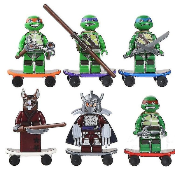 Børns pædagogiske samling byggeklodser Legetøj Teenage Mutant Ninja Turtles Gave Teenage Mutant Ninja Turtles byggeklodser