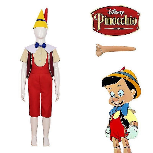 Pinocchio Pinocchio Lång Näsa Vuxna Och Barn Halloween Cosplay Scenföreställningsdräkter LGL Adult S