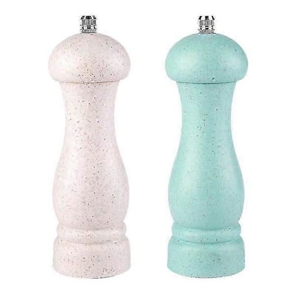 Høykvalitets Salt- og Pepperkvern i Eiketre med Justerbar Grovhet og Påfyllbar - GOOD LGL Beige- Nordic Green  color box