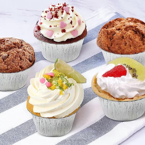 150 stk. Muffinforme i aluminium til 4oz muffinsforme (LGL)