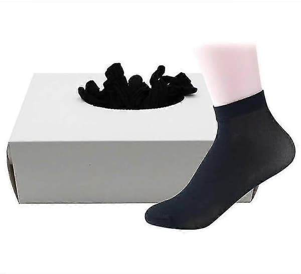 Engangsfodstrømper, Slip On-strømper til at prøve sko, til kvinder og mænd, 144 stk. (LGL) black