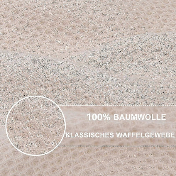6x Teepyyhkeitä 100% Puuvillaa Pehmeät Teepyyhkeet Keittiöpyyhkeet Astiapyyhkeet Siivousliinat LGL Apricot 34*34cm