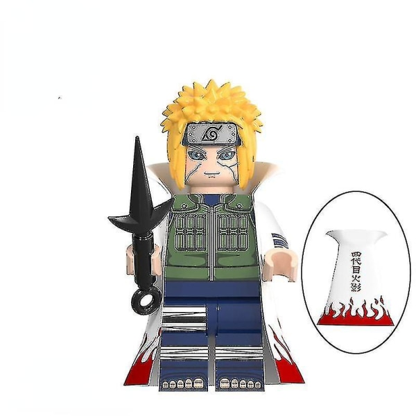 8 st Marske Konoha Village Barnens Montering Leksaker Naruto Serie Metkay Vit Minifigur Byggstenar