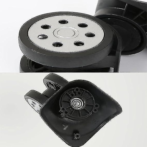 4 st resväskor hjul, ersättning spinner hjul för Universal resväska, svängbara resväska hjul ersättning tillbehör, för vanliga resväskor, vagn S
