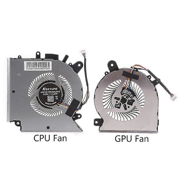 CPU/GPU Fläkt Laptop Kylfläkt DC 5V 1.0A 4-pin 4-trådar OEM Kompatibel Med MSI Katana GF66 GF76 11SC 11UC 11UD 11UE 11U Laptop Del -CDSX LGL