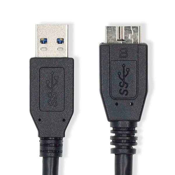 USB-kaapeli | USB 3.2 Gen 1 | USB-A Uros | USB Micro-B Uros | 5 Gbps | Nikkelipinnoitettu | 1,00 m | Pyöreä (LGL)