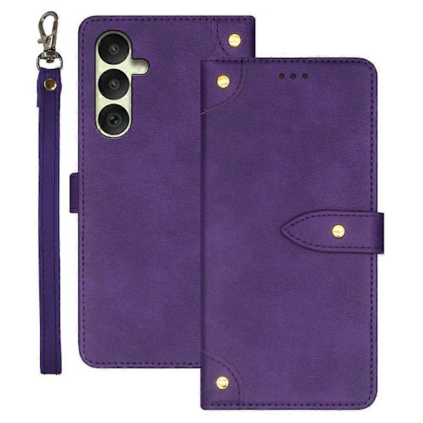 IDEWEI Beskyttelsesetui i PU-læder med flip-cover og kortslot til Samsung Galaxy A35 5G LGL Multicolor Style E