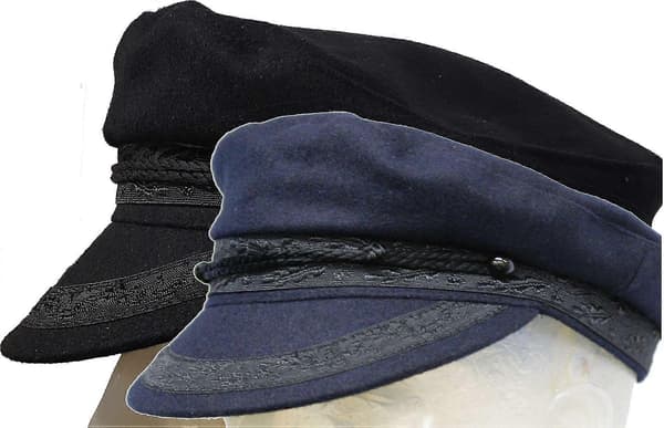 Cap Gresk Fisker Yachtsman Jeremy Corbyn Hatt (LGL) Black Small