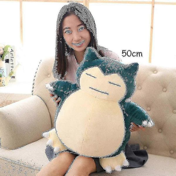 Snorlax Plyschleksak, Jumbo Snorlax Mjuk Kudde Söta Stoppade Dockor - 50cm