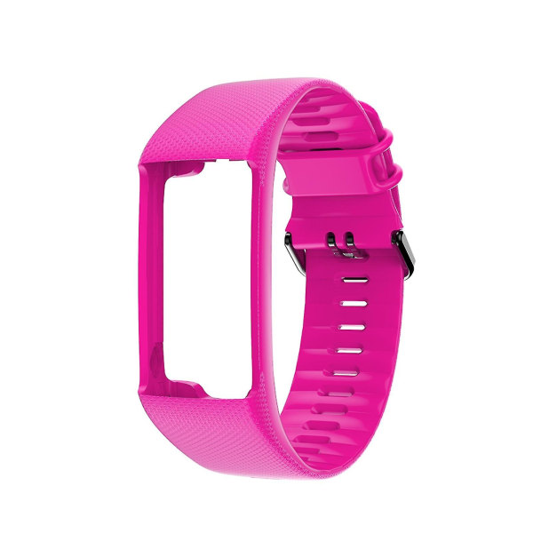 Solid Farve Armbånd Rem Til Polar A360/370 Ur Tilbehør XC [LGL] Rose Red