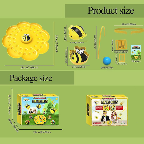 Little Bumblebee Board Game Bees Eating Beans Kids Fishing Toys Gifts -z