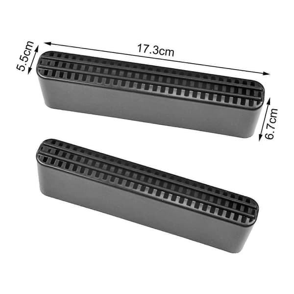 2x Bil Luftutsläppsskydd under Sätet Skydd Bil Luftventil Tillbehör Luftventil Galler Skydd Ventilationsskydd (LGL)