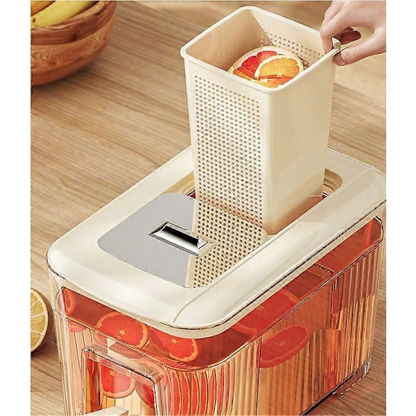 6L Koldtvandskande Is Juice Dispenser Drikkevare Dispenser til Køkken Bar (LGL)