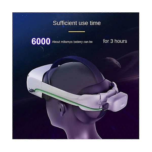 Batteri Hovedrem Oplader Bank Til Quest 2 Justerbar Elite Rem Hurtig Opladning Til Vr Tilbehør LGL White
