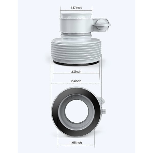 Intex - 29061 - Sarja, jossa 2 sovitinta 32-38mm (LGL)