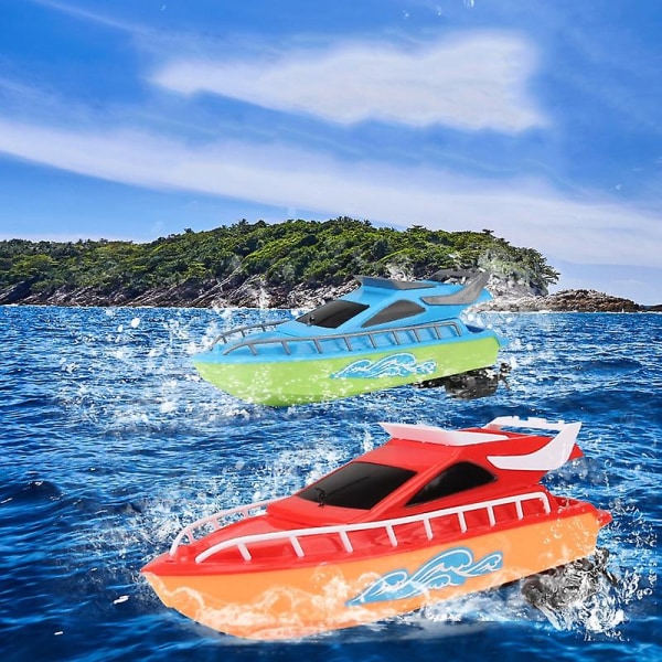 Speed ​​Rc Boat Rc Boat Fjernbetjening Både Elektrisk vandtæt model Sejlelegetøj til børn Legetøj[GL] Red