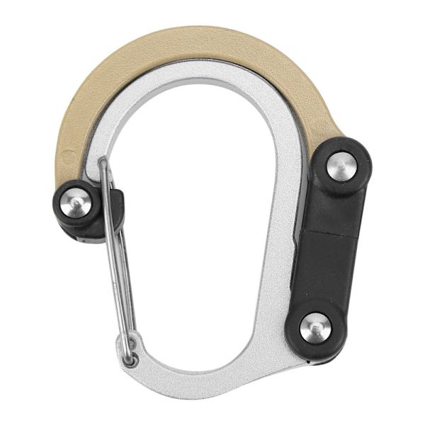 Karabiinihaka ja koukku matkustamiseen, matkatavaroihin, pieniin laukkuihin - 1x Mini Khaki (LGL)