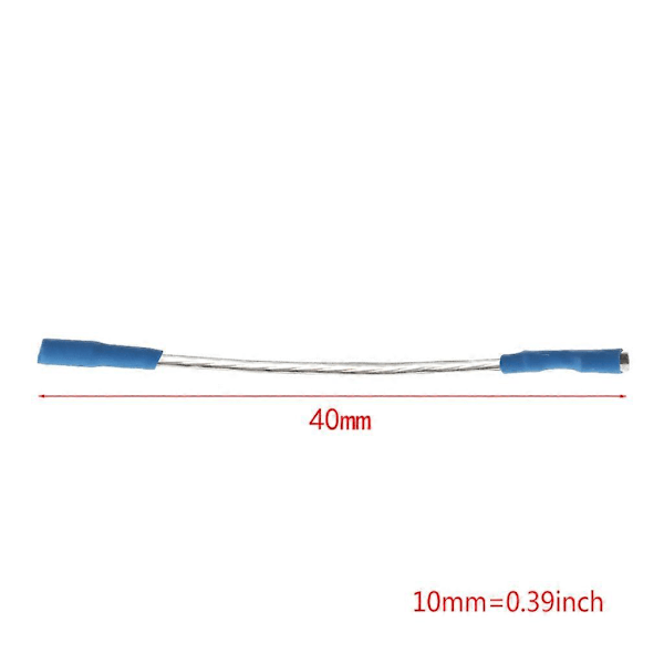 4 stk. Universal Sølv Ledningskabler Header Wire Kabel 40mm for 1.2-1.3mm Pins Platespiller Phono Headshell Tonearm LGL