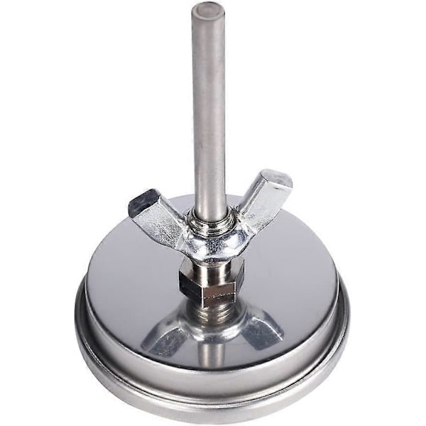 Ovntermometer i rustfrit stål, grilltermometer, røgtermometer 75 til 300 og 150 til 600 (Type B 300C) (LGL)