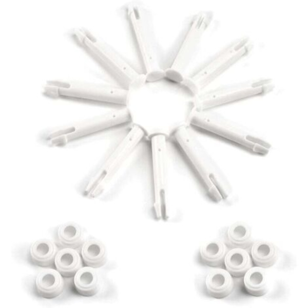 12 delar plaststift, Intex poolreservdelar, plastpoolstift, för de flesta ramppooler - rektangulär/rund pool (6 cm) (LGL)