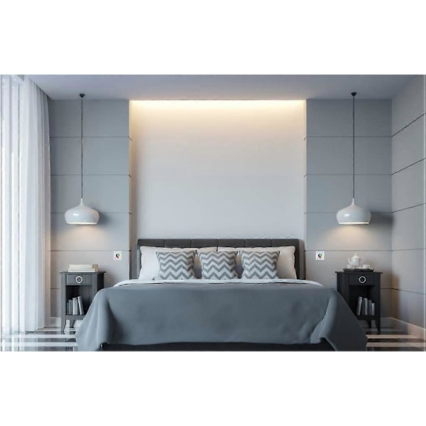 Fjernbetjening til vægpanel, RGBW LED Touch Panel Controller med farvedæmper til LED strips fjernbetjening (LGL)