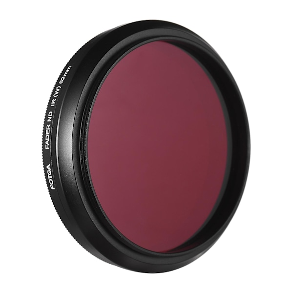 FOTGA 62mm Justerbart Infrarødt Filter IR Pass X-Ray Linsefilter Variabelt fra 530nm til 750nm Compati LGL Red Pack of 1