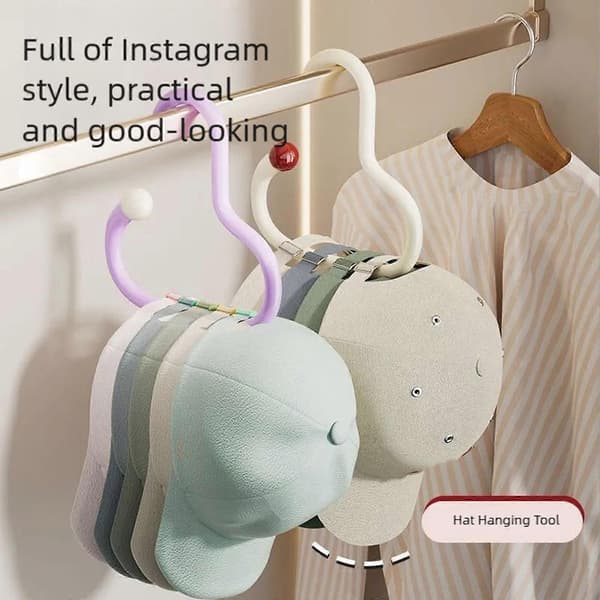Modern Cirkulär Förvaringslösning För Accessoarer Hattar Halsdukar Hållbara ABS Material Vägg Dörrmontering (LGL) White