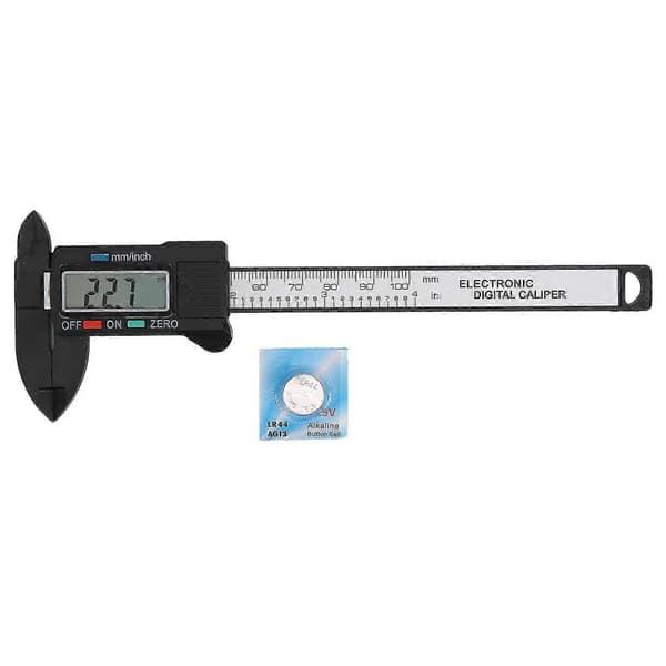 Digital LCD Display Mätok Hög Precision Plast Kolfiber Vernier Skala 0-100mm (LGL)