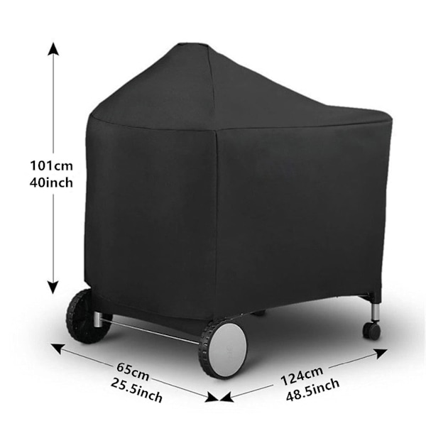 Vanntett grillbeskyttelsesdeksel for Weber 7152 124x65x101cm